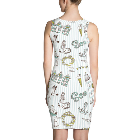 a woman in a dress holding a skateboard 